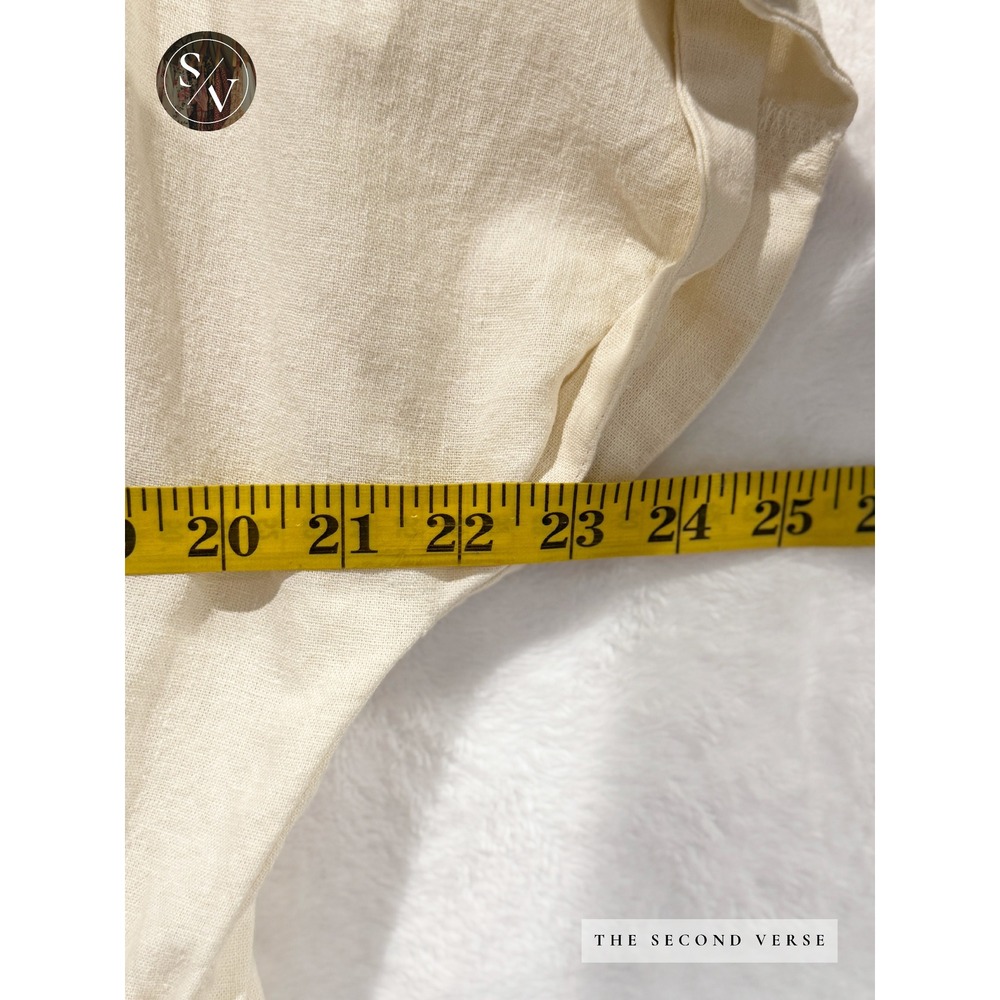 Universal Thread Womens Utility Wide Leg Jumpsuit Cream Linen Blend Size 14 - Picture 8 of 11